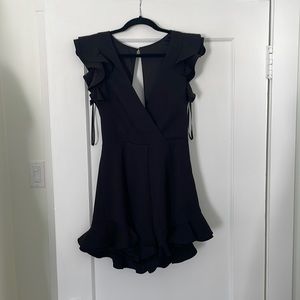Saints and Secrets Black Dressy Romper
